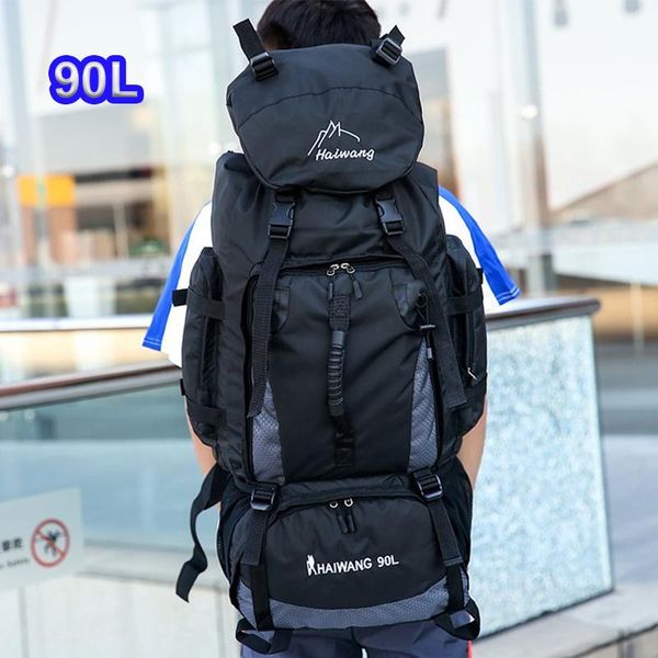 

outdoor bags 90l travel backpack for men hiking backpacks water resistant tactical trekking bag camping climbing molle