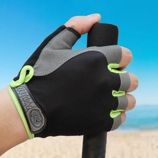 

cycling gloves 1 pair half finger bike with absorbing sweat design for men and women bicycle riding outdoor sports accessories, Black