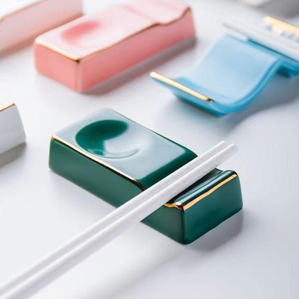 

chopsticks mop dining table dual-purpose ceramic rack high-end el household