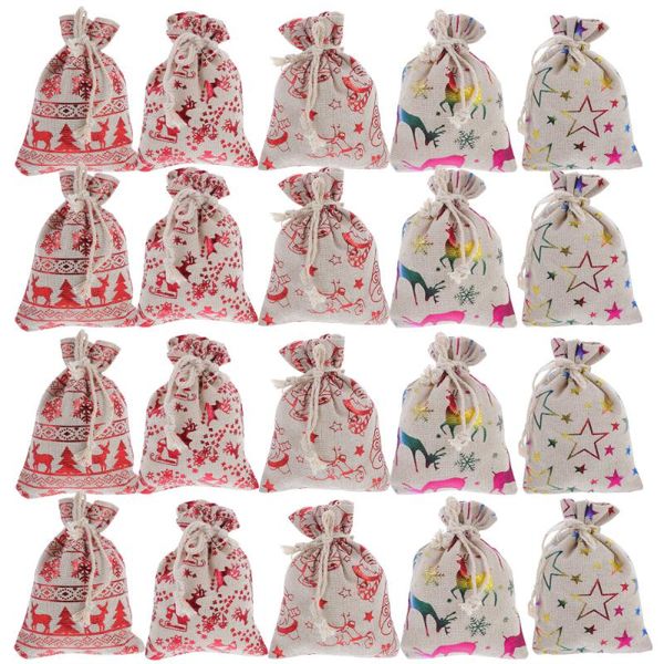 

gift wrap 25pcs christmas candy bags festival pouches drawstring