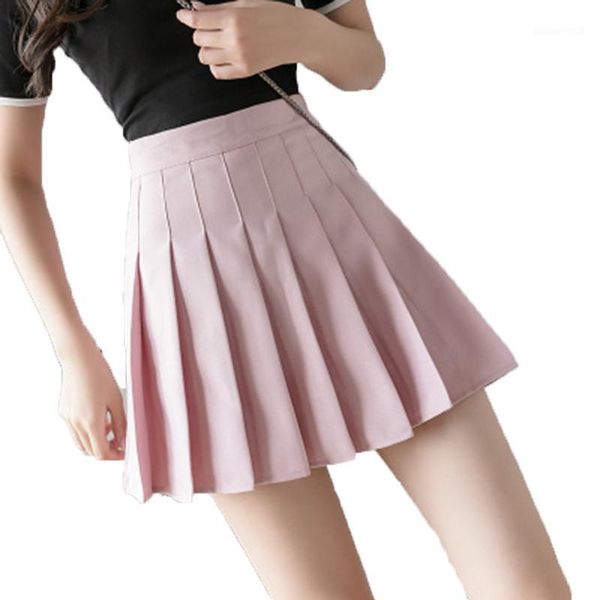 

skirts mini pleated skirt y2k zipper high waist school summer korean style a-line black streetwear big size grey short