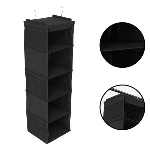 

storage boxes & bins 1pc household clothes hanging organizer five-layer wardrobe