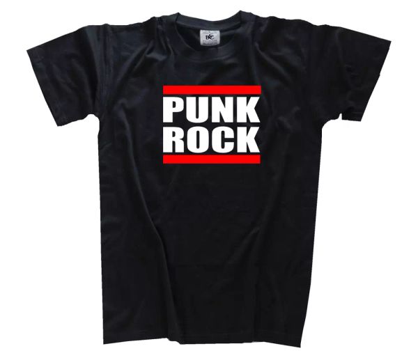 

dmc style punk rock t-shirt s-3xl, White;black