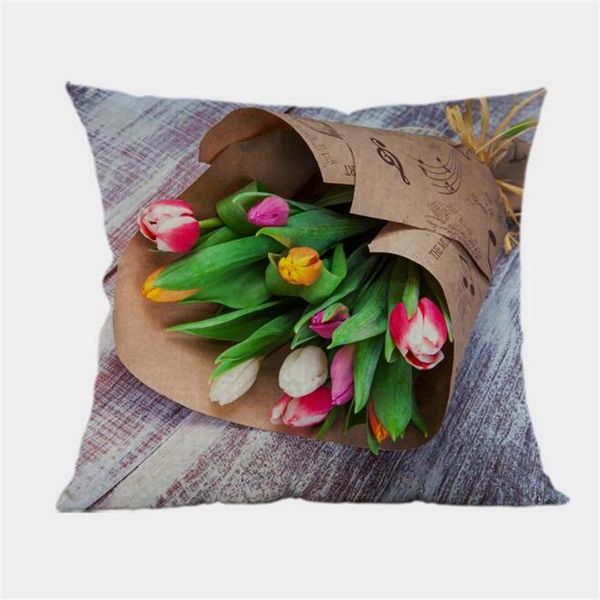 

cushion/decorative pillow flower cushion covers throw pillowcase 45*45cm seat linen cotton case decorative cover for sofa wedding gift