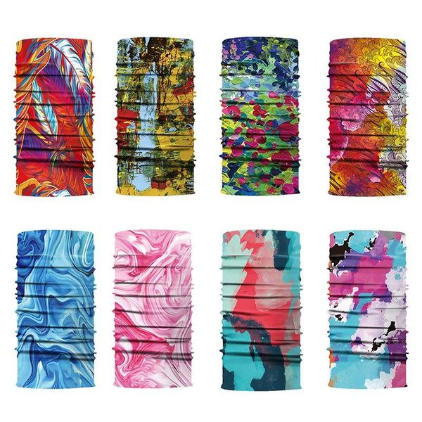 

scarves face women men flag digital printed seamless sweatband hairband head scarf outdoor accessories, Blue;gray