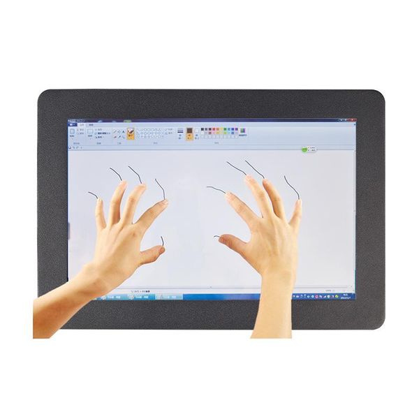 

monitors industrial panel mount 10.1 inch 1280x800 resistive/capacitive touch screen monitor with vga/dvi//usb interface