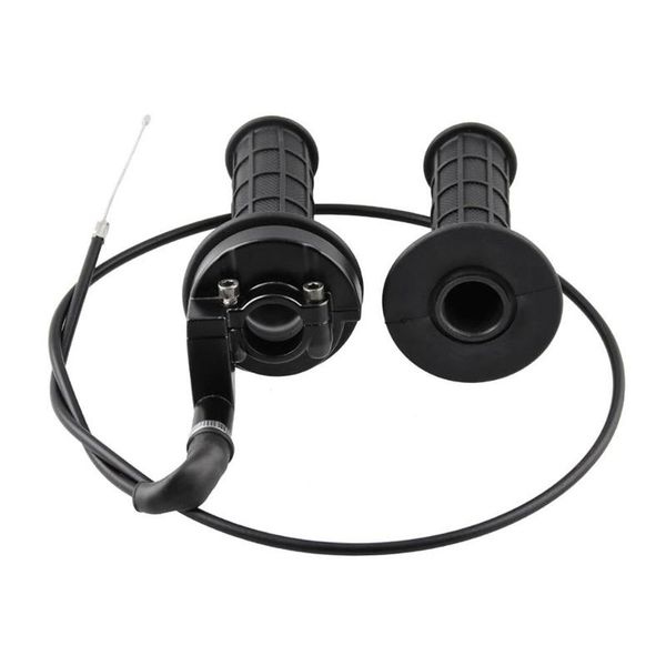 

handlebars motorcycle throttle handle 7/8 universal grips twist cable set for 50/150/250cc dirt bike atv quad