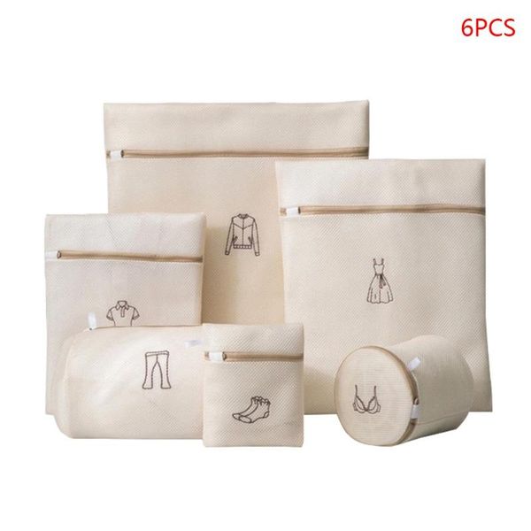 

6pcs laundry bags double layers thickened washing bag travel storage organizer 37mf