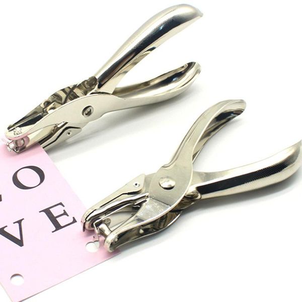 

binders arrivel metal hole puncher single hand paper punch scrapbooking school office supplies stationery tool
