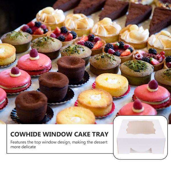 

gift wrap 5pcs pastry packing boxes window design dessert cake