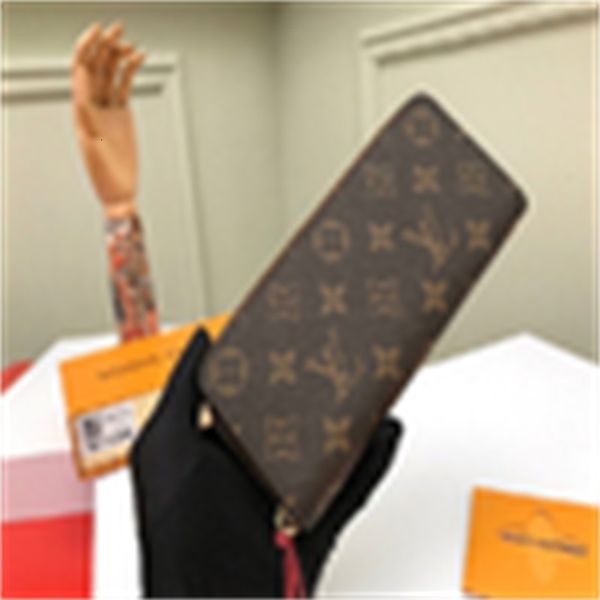 

holders brand pouches designer chain luxury card m60742 purse classic wallet wallet key leather compact cases long wallets, Black;red