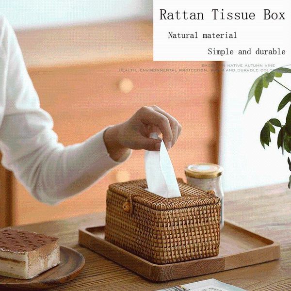 

tissue boxes & napkins rattan box home decoration handmade deskfor barthroom,home,el and office
