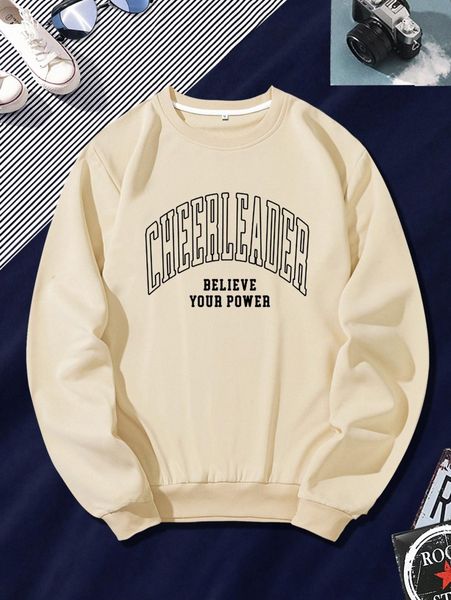 

men letter graphic sweatshirt 238k#, Black