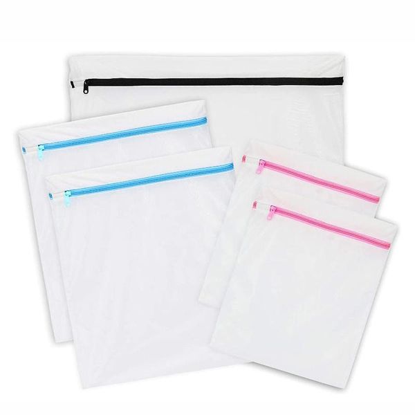

clothing & wardrobe storage 5 pack - simple laundry houseware mesh wash bag and pouch for bra lingerie underwear washing machine clothes pro