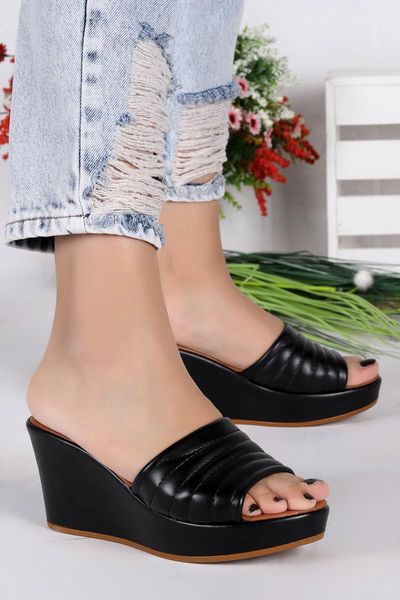 

slippers woggo pnt 439028 daily  cm wedges female, Black
