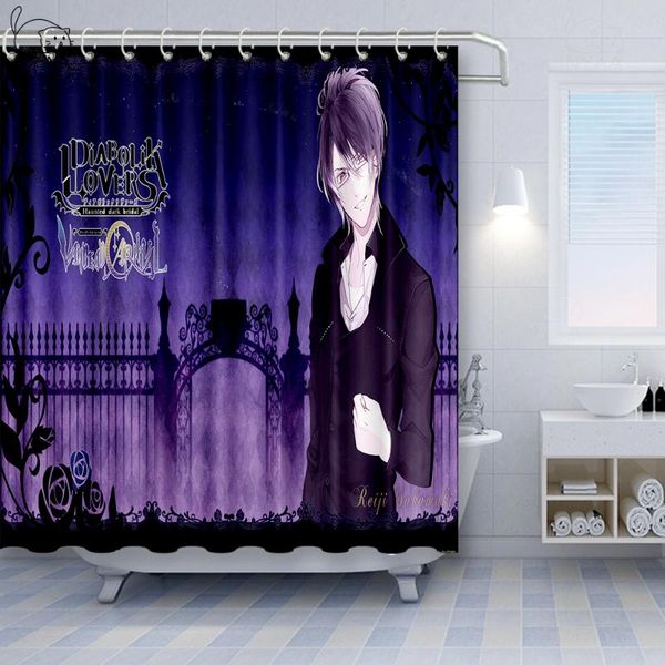 

shower curtains nyaa diabolik lovers curtain fabric waterproof sakamaki shu reiji komori yui bathroom for bath