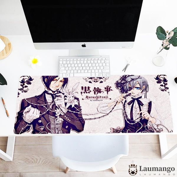 

mouse pads & wrist rests japan anime black butler lovely pad natural rubber wear - resistant customisable gaming accessories cute xxl