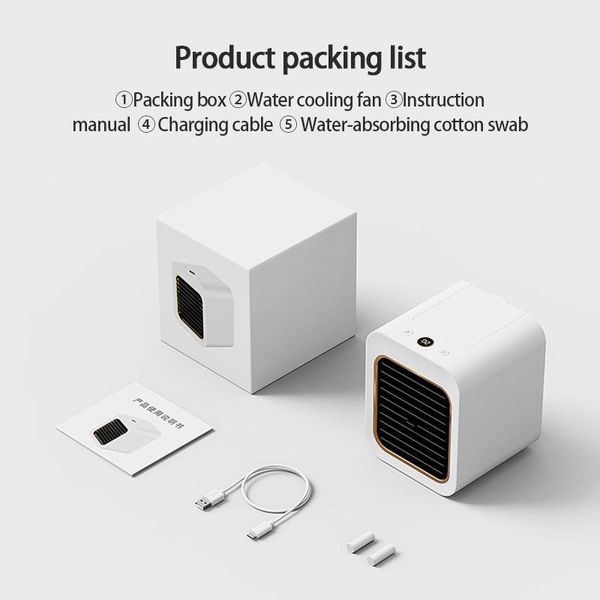 

spray water cooling fan usb portable dormitory office deskmobile silent small humidification air conditioning tools smart home control