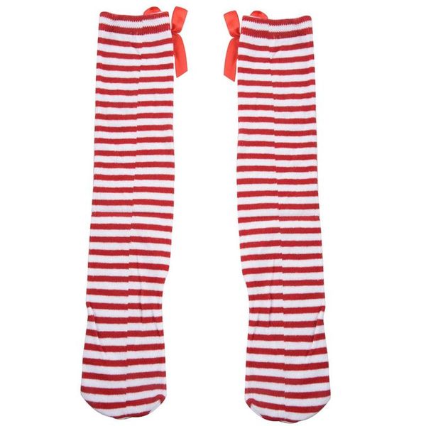 

footies 1-6 years kids girls princess knee high socks w/ bowknot, Blue