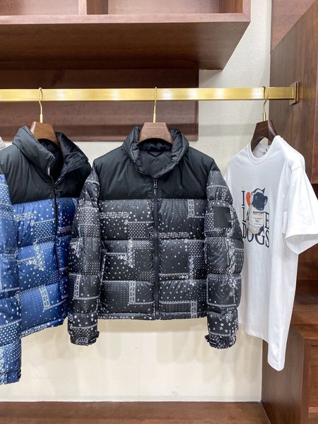 

men's winter jacket designer down lovers windbreaker thick warm hooded fashion cashew blossom white duck hop64852, Black