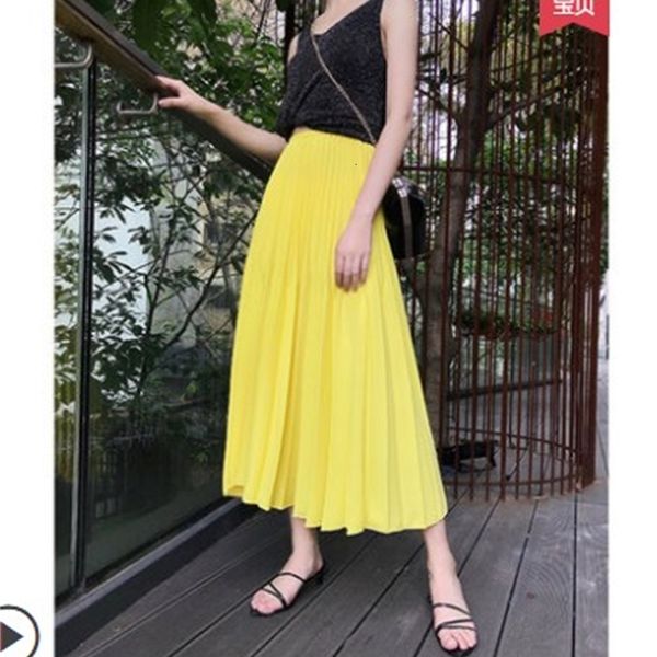 

skirt fashion pleated female the beautiful high waist skirt, Black