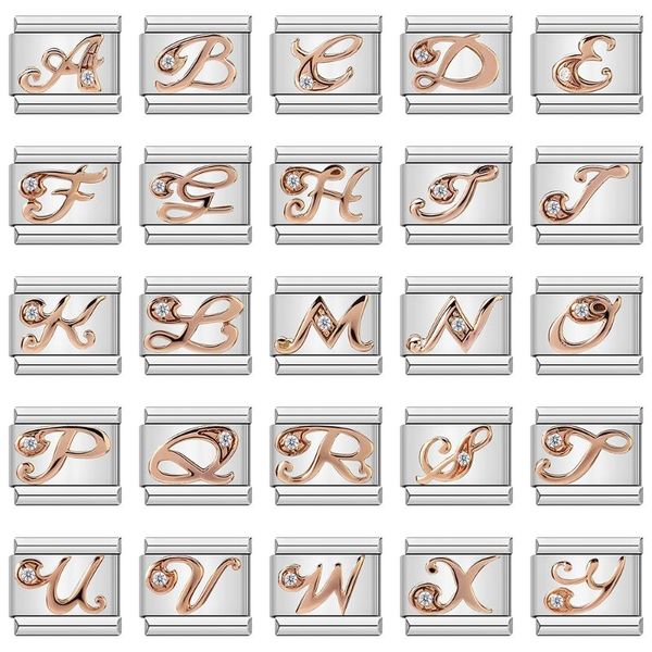 

other hapiship 2021 original daisy fashion rose 26 letters a-z italian charm fit 9mm bracelet stainless steel jewelry making dj186