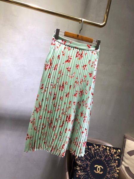 

skirts 2021 women fashion pleated print skirt 0401, Black