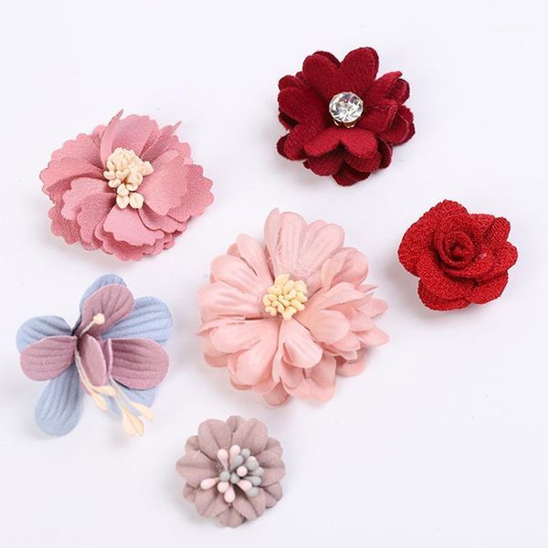 

decorative flowers & wreaths 5/10pcs 2.5/3.5/4cm artificial flower silk head for diy wedding party home decorations floral wreath scrapbook1