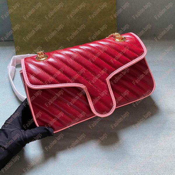 

lovely marmont small shoulder bag woman handbags size 26*15*7cm 443497