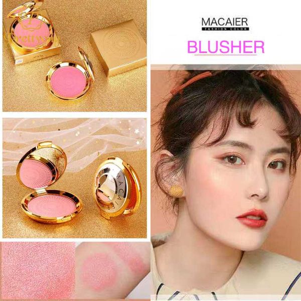 

blush macaier face powder natural brightening cheek rouge blusher