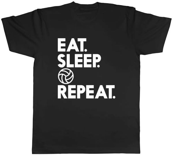 

eat sleep netball repeat mens t-shirt tee, White;black