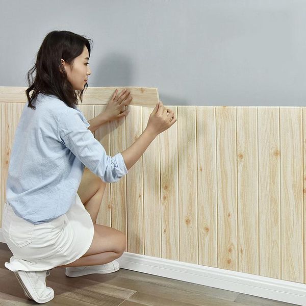

wall stickers 10pc self-adhesive wallpaper 3d sticker bedroom warm background foam waterproof moisture-proof mould-proof