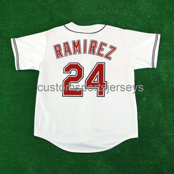 

men women youth embroidery manny ramirez home white sewn jersey all sizes, Black