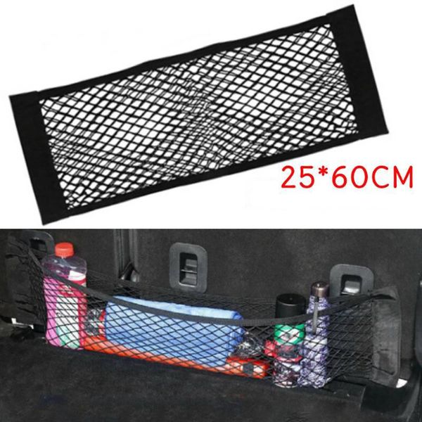 

car organizer bag mesh storage net trunk elastic high rear seat string