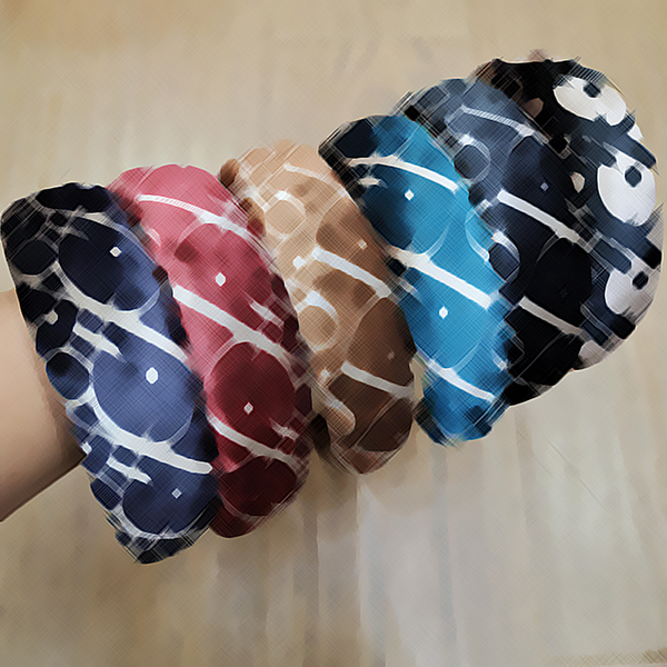 

20colos wholesale brand designer women cartoon letters headband headwrap wide edge cross knotted headbands luxury turban hair hoop headwear, Silver
