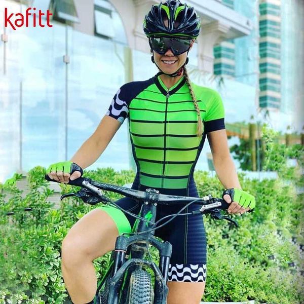 

kafiladies bicycle short sleeve cycling jersey suit shirt mountain bike road riding jumpsuit clothing1, Black;blue