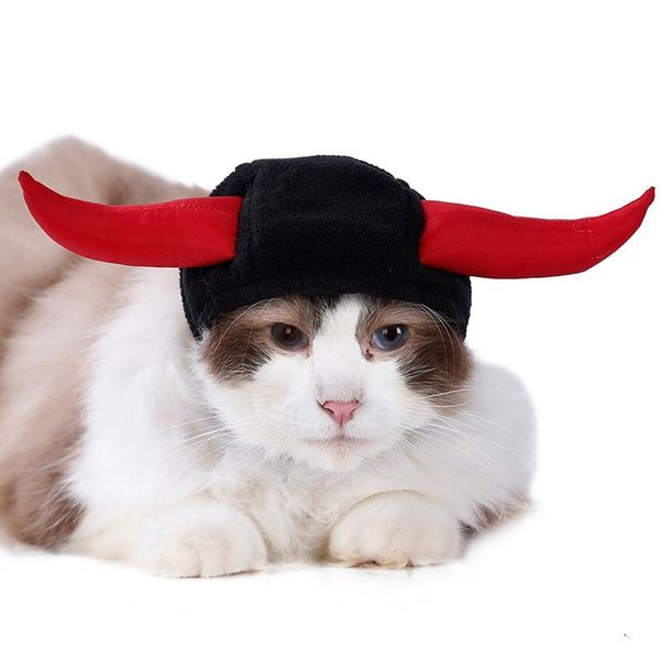 

dog apparel cute pet cat horns hat for accessories christmas halloween decoration cosplay costume hats product