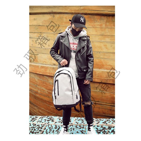 

designer bag backpack men's simple personalized schoolbag korean fashion trend leisure outdoor travel light backpack 0026 am9k