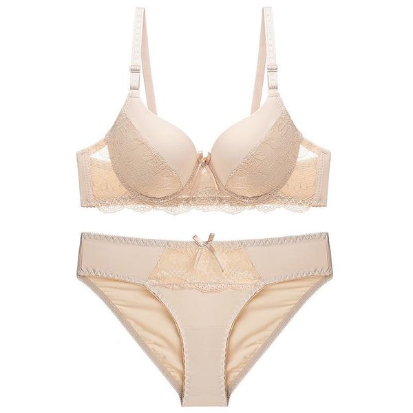 

bras sets ladies lingerie thin embroidery push up bra set lace underwear floral for women + panties, Red;black