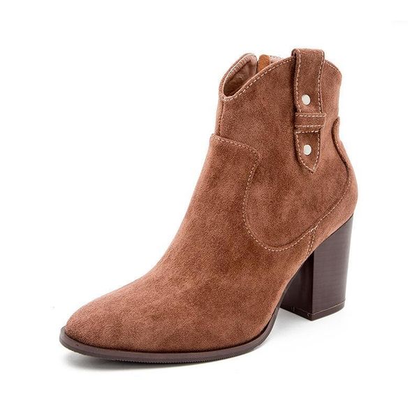 

boots zipper women's rubber autumn shoes round toe winter footwear luxury designer boots-women rain ankle ladies 2021 fashion ro1, Black