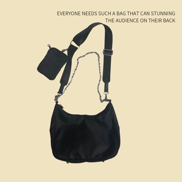

spring and summer hobo bag hand carrying armpit three in one nylon mahjong chain strip single shoulder menger women's