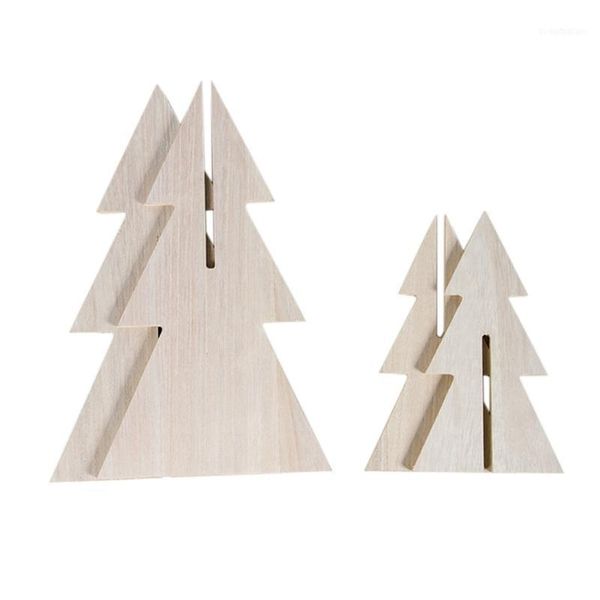 

christmas decorations ins diy wooden splicing tree for simple unique decoration1