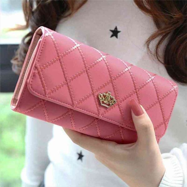 

long wallet women plaid purses handbag fashion coin purse card holder wallets female clutch money bag pu leather, Red;black