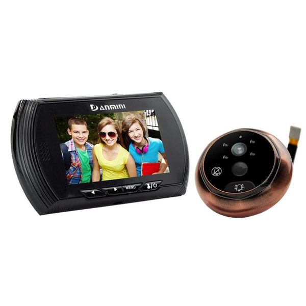 

doorbells 4.3 inch auto focus motion detection peephole viewer video door phone