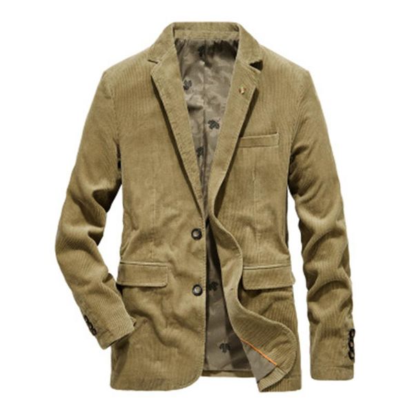 

corduroy blazer men casual 2 button jacket 2021 autumn winter chaqueta hombre formal mens stylish coat xadrez masculino men's suits & b, White;black