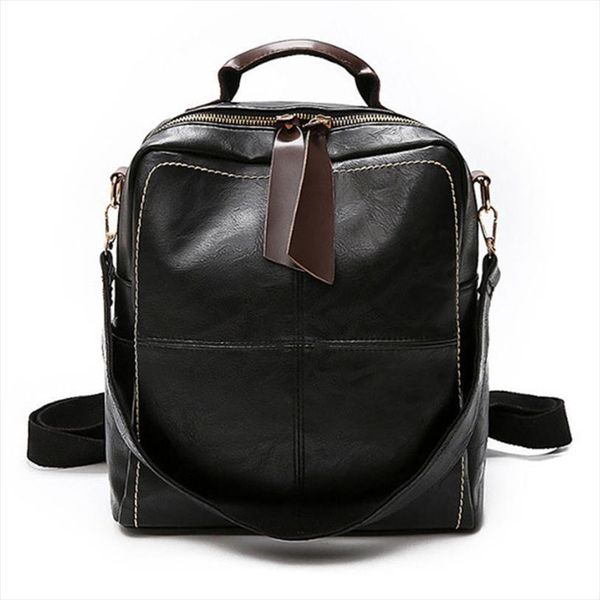 

fashion pu leather women backpack anti thief female shoulder bag large capacity waterproof backpacks travel school mochilas bags