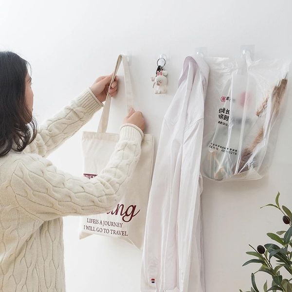 

hooks & rails kitchen bathroom accessories 20pcs transparent wall hangers hook strong self adhesive door suction heavy load racks cup sucker