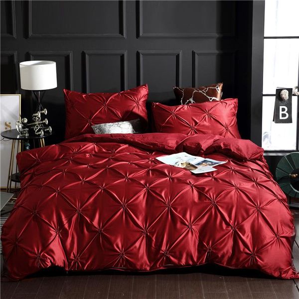 

denisroom bedding set luxury duvet cover sets bedspreads bed red king double comforters no sheet xy58#