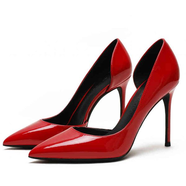 

sandals brand design spring summer fashion two piece pointed toe high heels shoes woman ladies wedding party pumps f0071 ii6o, Black