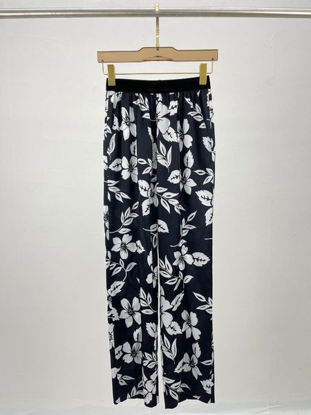 

women's pants & capris 2021 women fashion loose letter waist print trousers 0624, Black;white